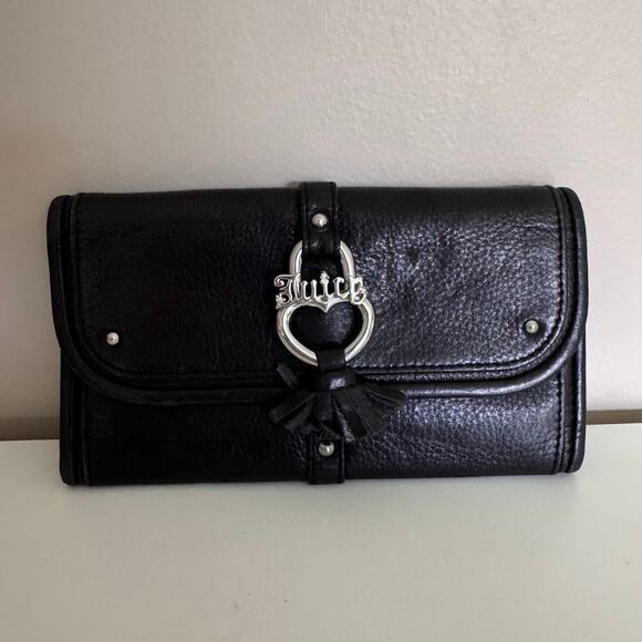 Juicy Couture Y2K Black Leather Wallet - Picture 8 of 8